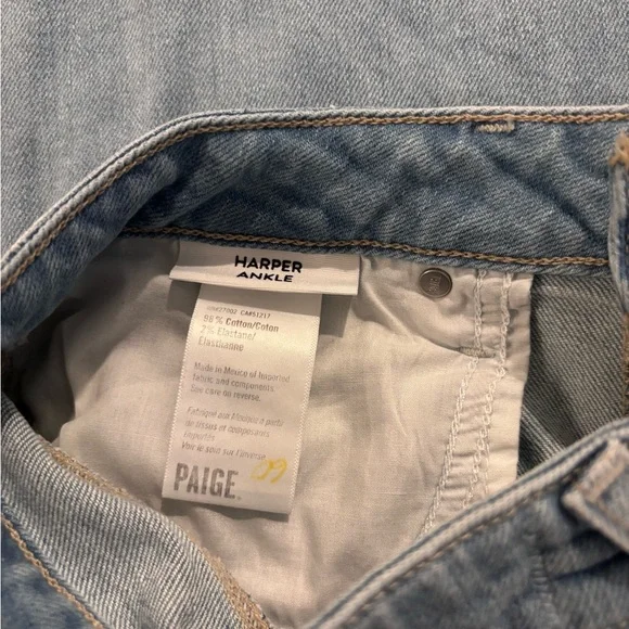 PAIGE Harper Ankle Jean Size 30 - Picture 4 of 4